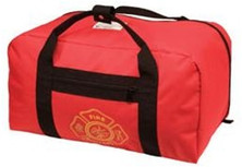 OK-3100 Durable Small Gear Bag, Extra Rugged Oversized Zippers, "Firefighter" emblem on front of bag