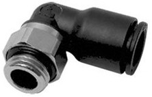 DIXON 31990619 Metric Push-In Male Elbows,Nickel-plated Brass