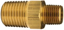Dixon 3790402C 1/4" x 1/8" NPTF Brass Reducer Hex Nipple