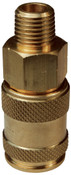 Dixon 3UM3-B 3/8"UNI-COUPLER, 3/8"M-NPTF, BRASS Body Material: BRASS Body Size: 3/8"