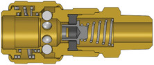 Dixon 4DM3-B 1/2" IND COUPLER, 3/8" M-NPTF, BRAS Body Material: BRASS Body Size: 1/2"