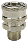 Dixon 4EM4-S 1/2" S.T. COUPLER, 1/2" M-NPTF, 303 Body Material: 303 STAINLESS Body Size: 1/2"