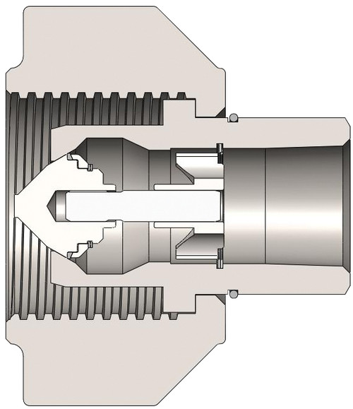 Dixon 6WSF6 3/4" Oilfield Coupler, 3/4" NPTF, steel