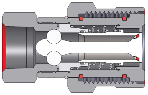 Dixon 8VEPF8-BOP 1" VEP Coupler, 1" NPTF, BOP Steel (201200-8)