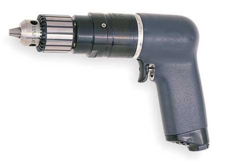 Ingersoll-Rand 7AKST6 Air Drill, Keyed, 3/8 In Chuck, 3200 RPM