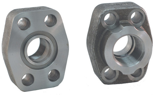 Dixon C6244K0808NPT Code 62 Hyd 4-Bolt O-Ring Flange CS 1/2"-14 NPTF Thread, Port & Pad