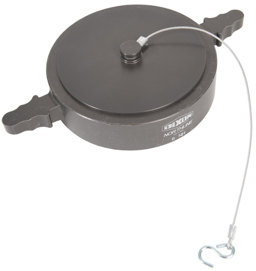 Dixon CAP600F-C-LH 6" NST CAP W/CHAIN, ALUM; LH