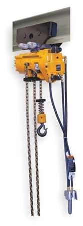 Ingersoll-Rand ML250KS-2DA10-C6 Air Chain Hoist, 550 Lb Cap, 10 Ft Lift