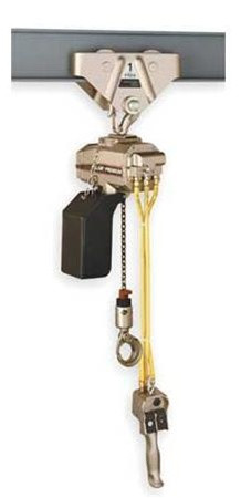 Ingersoll-Rand PALP500K-2DA10-6F1U Hoist, Air Chain, 1100 Lb Cap, 10 Ft Lift