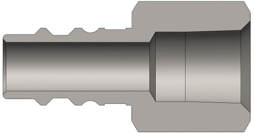 Dixon CJ2BF3-LG 1/4" HI-FLO NIPPLE, 3/8" BSPP STEEL Body Material: STEEL Body Size: 1/4"