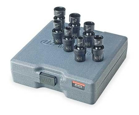Ingersoll-Rand SK3H7U Impact Socket Set, Universal, 3/8 Dr, 7 Pc
