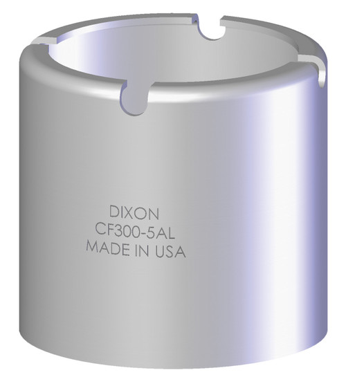 Dixon CF300-14SS 3" ID 304SS Crimp Style Ferrule 4.125" ID, 4-1/64" to 4-4/64" OD