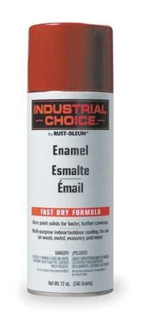 Rust-Oleum 1660830 Safety Red Enamel Aerosol,Size:16 oz.