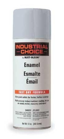 Rust-Oleum 214645 ANSI 61 Light Gray Enamel Aerosol,Size:16 oz.