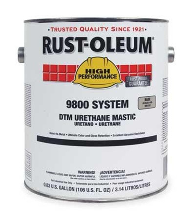 Rust-Oleum 9886419 Navy Gray Urethane Mastic,Size:1 Gal.