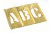 CH Hanson 10032 2-1/2'' Brass Letters Set 33 pc