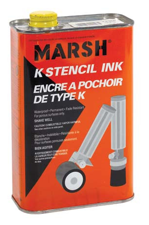 CH Hanson 12162 White all purpose Metal Marking Stencil Ink
