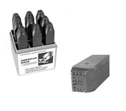 CH Hanson Number Set, Low Stress Dot Design, Model: 26621, Character Size(Inches): 3/16