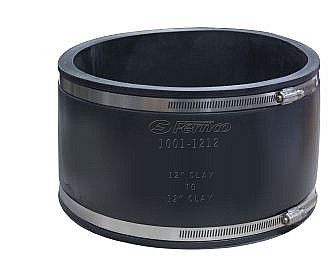 Fernco 1001-1212WC Flexible Coupling, 12"x12", Clay to Clay, Sold 1/Each