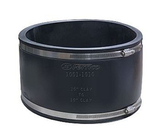 Fernco 1051-1010 Flexible Coupling, 10"x10", Sold 1/Each