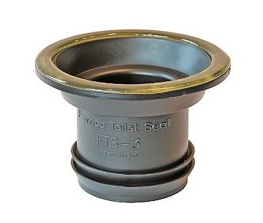 Fernco FTS-4CF 3"x 4" Wax Free Toilet Seal, Sold 12/Pack