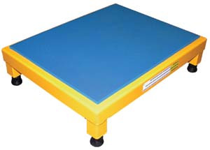 Vestil AHT-L-1948 Adjustable Work-Mate Stand, Ergo-Matting Deck, Deck Size (WxL): 19"x48"
