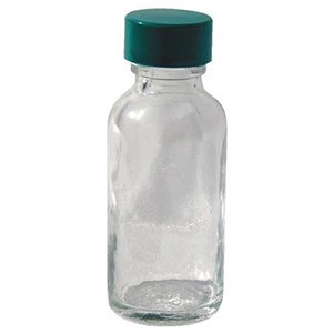 Vestil BTL-GN-2 Narrow-Mouth Round Glass Bottle, 2 oz