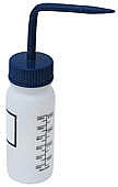 Vestil BTL-WW-4B-LBL Graduated Plastic Wash Bottle With Label, Blue Cap, 4 oz