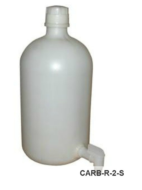 Vestil CARB-R-2-S Round With Spigot Carboy, 2 Gallon