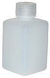 Vestil BTL-SN-8 Narrow-Mouth Square Plastic Bottle, 8 oz
