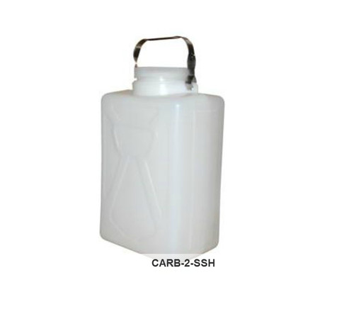 Vestil CARB-2-SSH Stainless Steel Handle Carboy, 2 Gallons