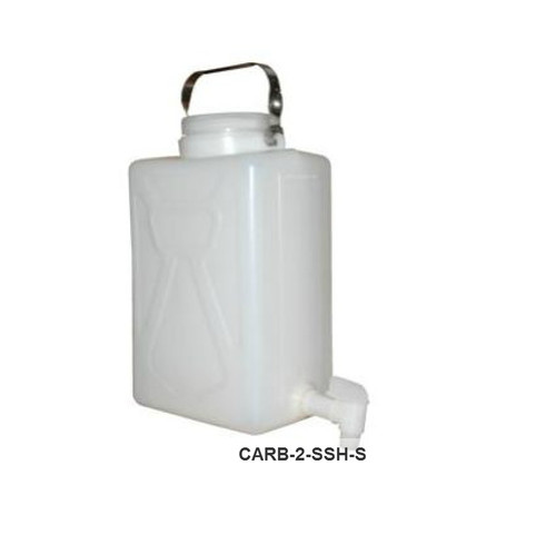Vestil CARB-2-SSH-S SS Handle & Spigot Carboy, 2 Gallons
