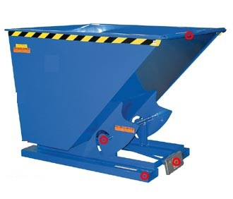 Vestil D-75-LD 70 Deg Self Dumping Hopper with Bumper Release, Volume Cubic Yards: 0.75