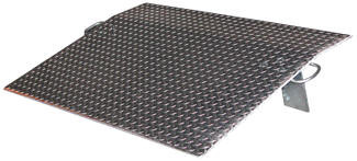 Vestil E-3660 Aluminum Economizer Dockplate, 3/8 In. Plate Thickness, W 36", L 60", Cap (lbs): 1500