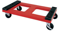 Vestil DOL-1830-P Polyethylene Dolly, Padded Top, Deck Size (WxL): 18"x30"