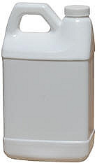 Vestil JUG-W-64 Plastic Jug, 64 Ounce, Rectangular, Natural Cap