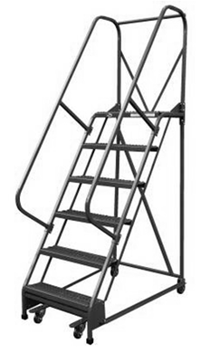Vestil LAD-R-26-10-G-ESD ESD-Safe Warehouse Ladder, 10 Steps
