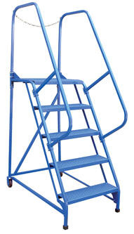 Vestil LAD-MM-8-G Maintenance Ladder, Steps: 8, Grip-Strut