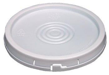 Vestil LID-1-PWT White Plastic Lid for 1 Gallon Pail, Tear Tab