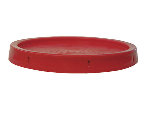 Vestil LID-54-PR Plastic Lid for 3.5, 5, and 6 Gallon Pails, Red