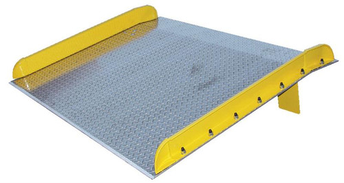 Vestil TAS-10-5436 Aluminum Truck Dockboards,Steel Safety Curb, 10000 lbs, W 54", L 36"