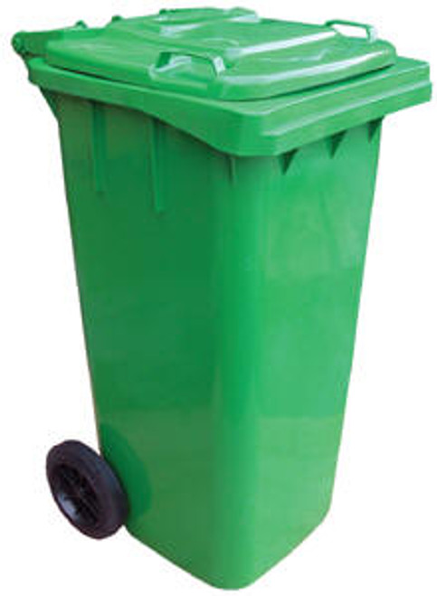 Vestil TH-95-GRN Refuse Container, 95 Gallon, Green