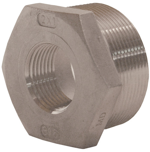 Dixon HB1275SS 1 1/4 x 3/4 hex bushing - ss