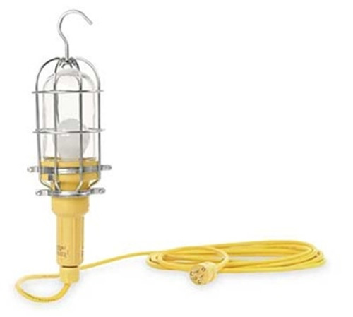 Daniel Woodhead 1203B163 Hand Lamp,Wet Location,100W,50 Ft,Yellow