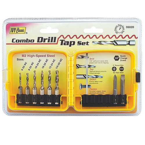 Ivy Classic 06020 8 Pc. Combo Drill Tap Set