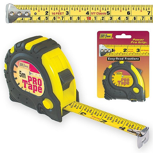 Ivy Classic 13226 7.5m/25' x 1" Pro Tape (Metric/Inch)