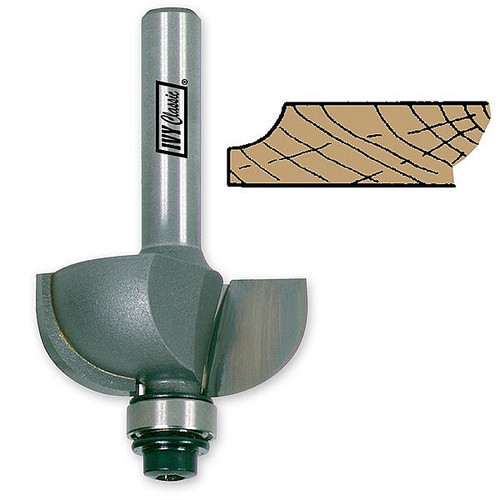 Ivy Classic 10856 3/8" Cove Bit Router Bit, Carded