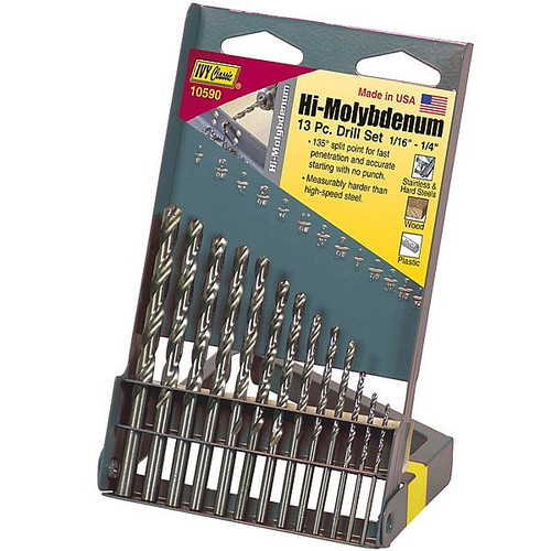 Ivy Classic 10590 13 Pc. Hi-Molybdenum Drill Set