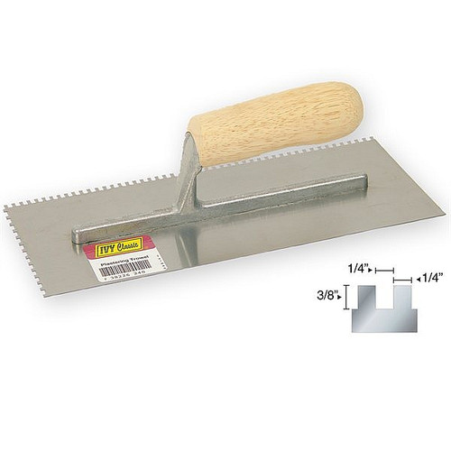 Ivy Classic 24041 11 x 4-1/2" 1/2" Sq. Notch Trowel