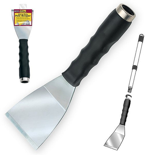 Ivy Classic 23071 3" Heavy-Duty Bent Pole Scraper Stainless